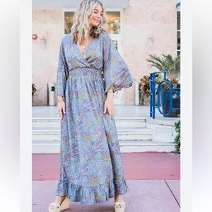 PAANI Ruffle Hem Maxi Dress